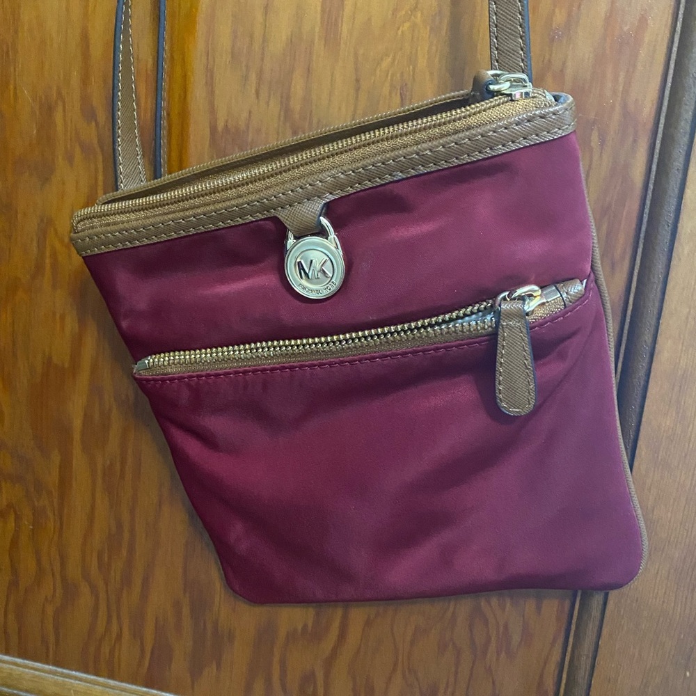 Smaller Michael koors nylon material cross body